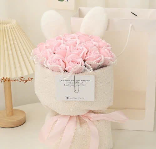 Bó Hoa sáp tai thỏ .quà tặng sinh nhật ngày lễ. hoa quà tặng valentine,8/3,sinh nhật... - Ảnh 2