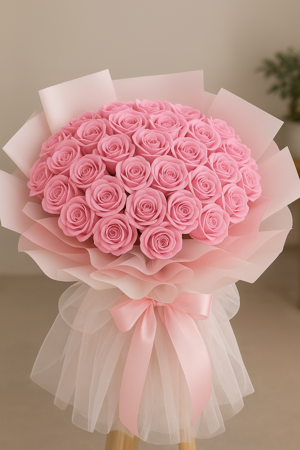 Bó Hoa Sáp Hồng Pastel – Ngọt Ngào Sinh Nhật - Ảnh 3