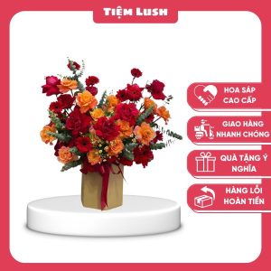 Giỏ Hoa Sáp Lush Radiance