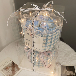 hộp hoa sáp thơm vuông