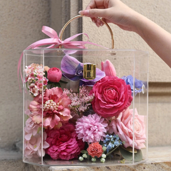 Hộp hoa sáp phối màu độc đáo