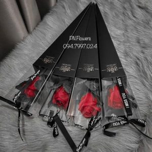 Hoa sáp hộp 1 bông